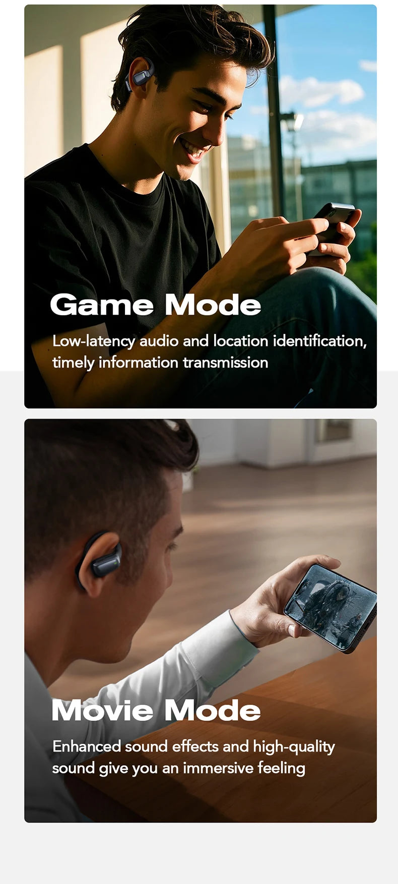 【Słuchawki douszne z tłumaczem AI】HTC NE25 Słuchawki Bluetooth z ekranem dotykowym LCD Sportowe bezprzewodowe słuchawki długie życie z mikrofonem HD