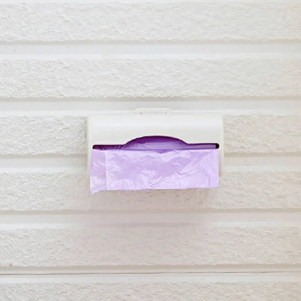 Trash Bags Storage Box Garbage Bag Dispenser for Kitchen Bathroom Wall Mounted Grocery Bag Holder Kitchen Plastic Bags Container