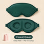 3D Contoured Sleep Eye Mask With Earplugs Zero‑Pressure Light Blocking Blindfold Adjustable Strap Soft Sleeping Mask For Travel