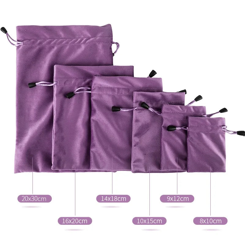 1pcs Gift Cloth Bags with Drawstring New Year Wedding Easter Package Pouches Soft Touching Jewelry Velvet Bag