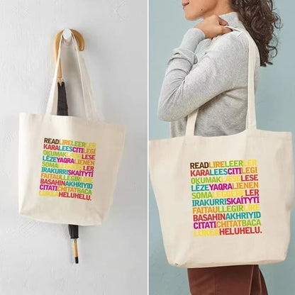 100pcs/lot Custom Canvas Tote Bag with Logo Small Batch Wholesale Reusable Cotton Shopping Bag