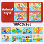 10Pcs 3D EVA Foam Sticker Puzzle Game DIY Cartoon Animal Craft Toys Kids Drawing Toy Learning Education Toys for Children Gifts