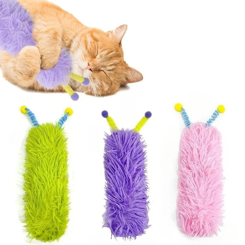 Catnip Soft Durable Cat Pillows, Plush Cat Toys, Pet Strip Pillow Chewing Bite Toys Cat Interactive Self-Play Toy