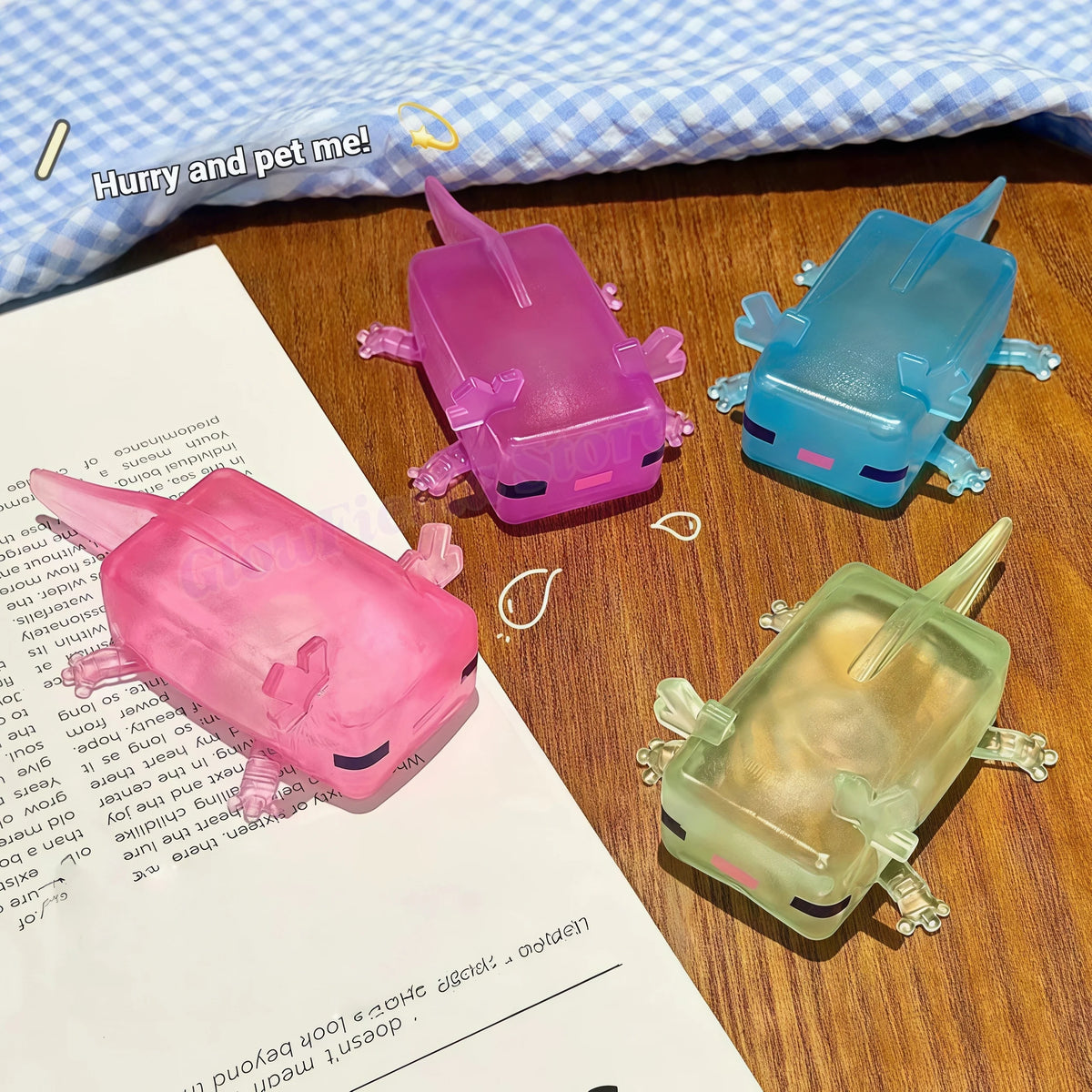 Cartoon Animals Axolotl Squeeze toys To Relieve Stress Release Emotions Slowly Rebound and Decompress toys Birthday Party Gifts