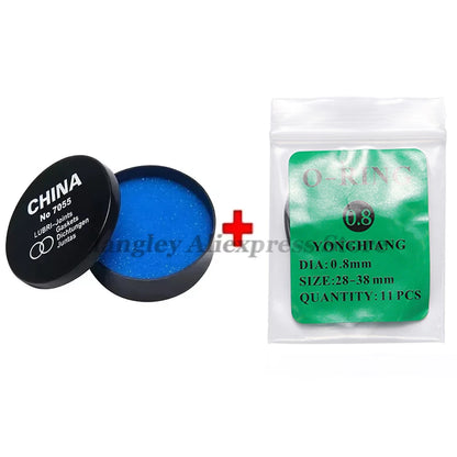 Watch Gasket Grease Watch Case Rubber Waterproof O-Ring Seal 0.5/0.6/0.7/0.8mm Oil-resistant Watch Repair Tool for Watchmaker
