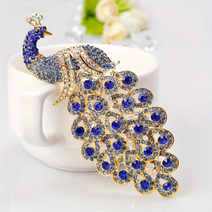 Baroque Luxury Peacock and Phoenix Design Brooches for Men and Women, Jewelry, Fashion Accessories, and Party Gifts