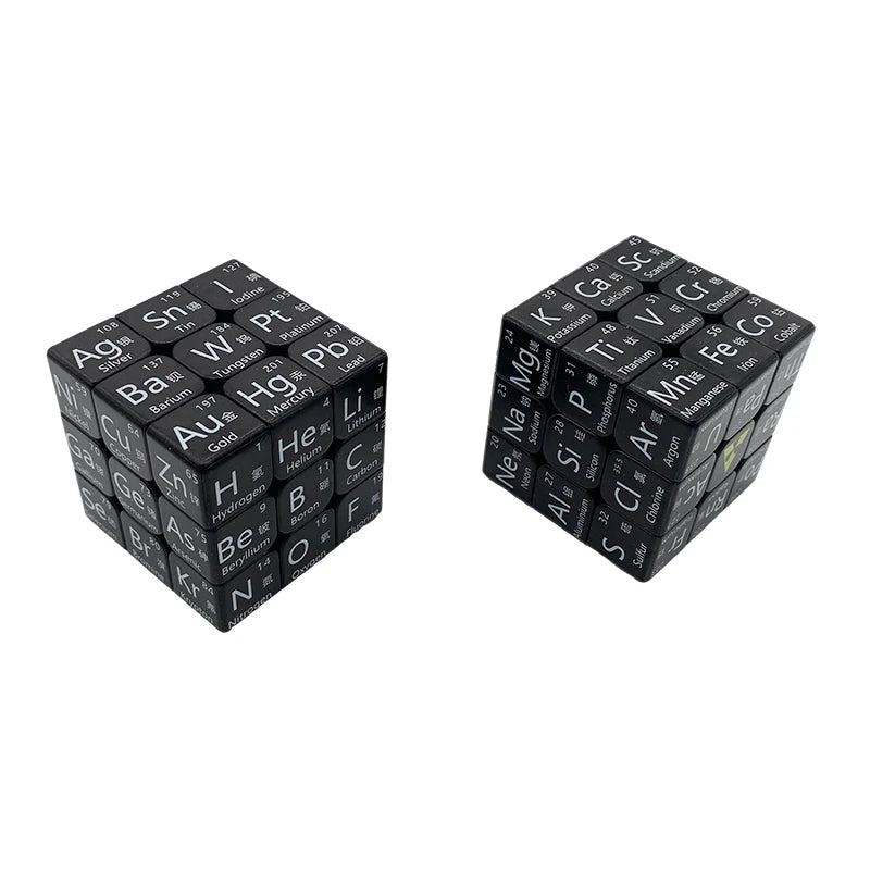 3x3x3 Magic Cube Student Periodic Table of Chemical Elements Mathematical Formula Knowledge Learning Magico Cubo 3x3 Game Toy