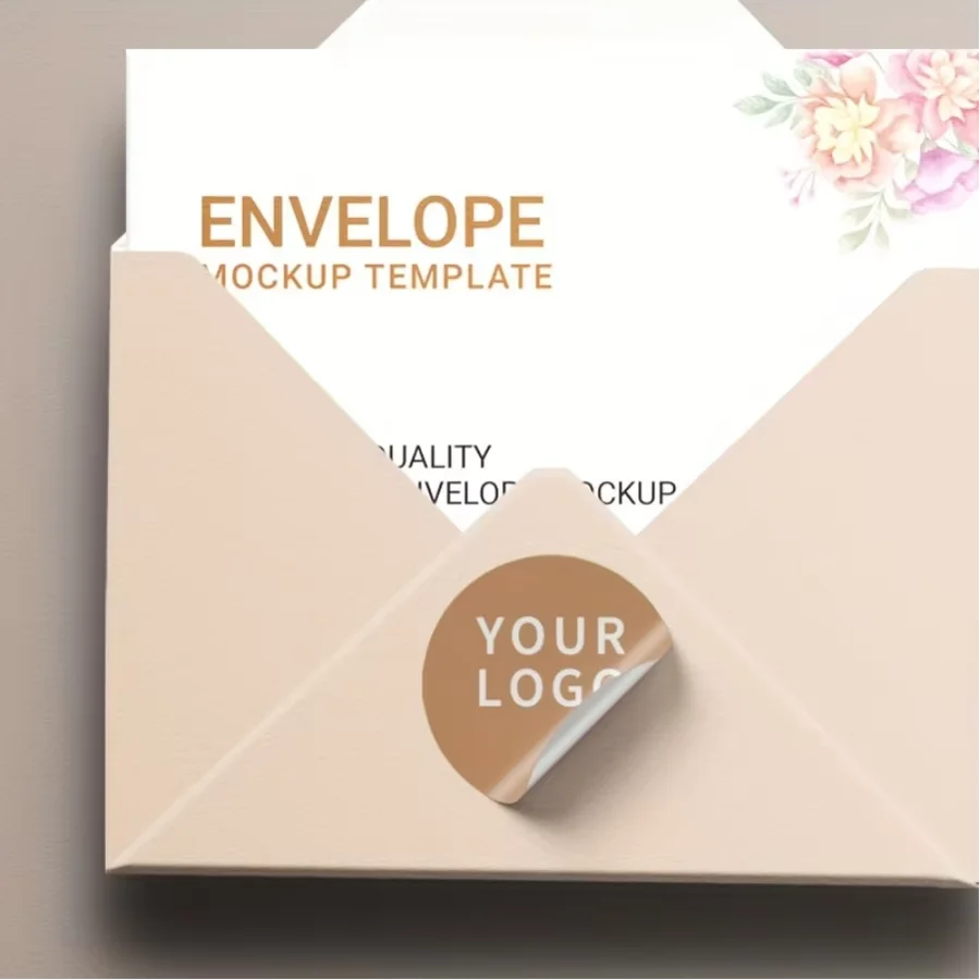 500PCS Custom Stickers and Customized Logo Wedding Birthday Gift Box Stickers Design Your Own Stickers Personalize Stickers