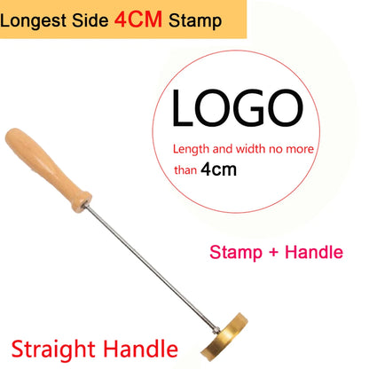 Custom Branding Iron Personalized LOGO Stamp for Woodworking Steak BBQ Leather Craft Brass Heating Tool DIY Steak Burger Wood
