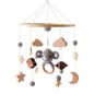 Baby Mobile Crib Bed Bell Musical Rattles Toys Soft Felt Cartoon Animal for Infants Nursery Mobiles Forest Animals Crib Toys