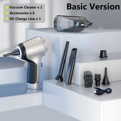 Car Wireless Vacuum Cleaner Strong Suction Handheld  Wet Dry Auto Vacuum Home & Car Dual Use Mini Vacuum Cleaner Home Appliance