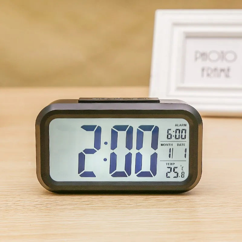 Digital Led Clock Household Bedside Battery Powered Multi-function Alarm Clock Desk Things for the Room Table Clocks Home Decor