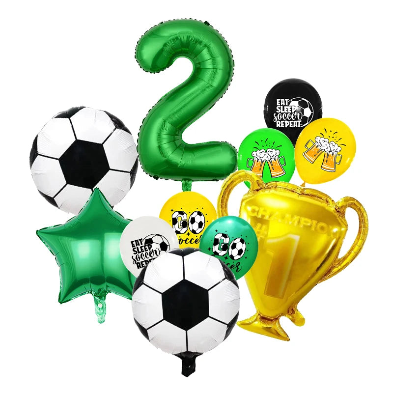 Football Birthday Decoration Party Supplies Tableware Balloons Set Candy Gift Boxes Football Birthday Gifts Kids Birthday Favors