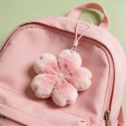 2026 New Sakura Series Healing Plush Doll Pendant Keychain Cute Girl Gift for Girlfriend Bag Decoration