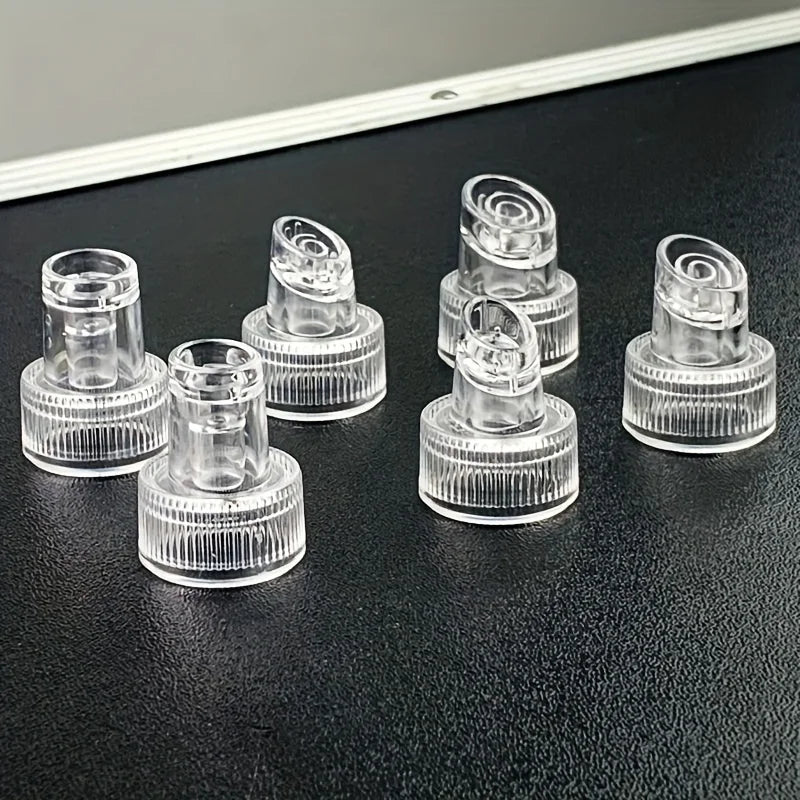 6Pcs Bubble Tip Replacement Heads For Plastic Skin Peeling Hydro Oxygen Cleaning Facial Machine Blackhead Extractor Nozzle