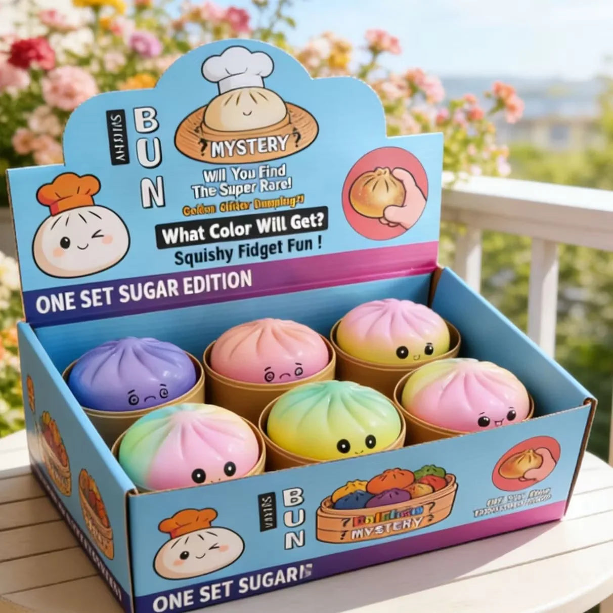 Premium Squishies Dumpling Bun Toy, Slow Rising PU Dumpling Stress Ball, Safe Non-Toxic Stress Relief Fidget Toy for Home