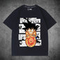 2026 Summer Dragon Ball Oversized T-shirt High Quality  Cotton Goku Manga Panel Print Unisex Retro Casual Tee for Adults Kids