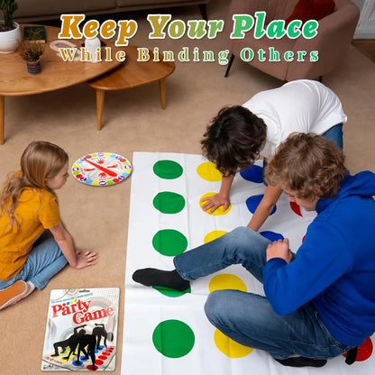 Twister Game Twister Funny Balance Family Party Games with Spinner Floor Play Mat Floor Game Gift for Kids Family Birthday Party