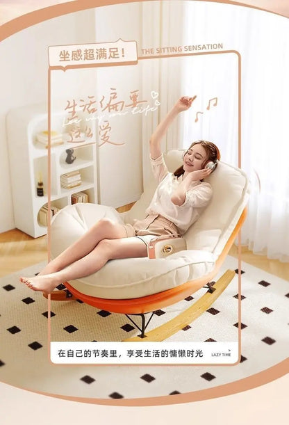 PYJ recliner household lazy sofa chair single living room balcony simple and comfortable leisure chair