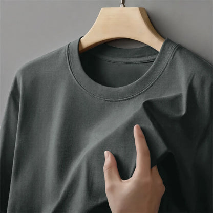 Man Summer Cotton Soft Tops Breathable Comfortable Short Sleeve Simple Beach T Shirt Basic Sport Tees 15 Color O-Neck Tee Shirts