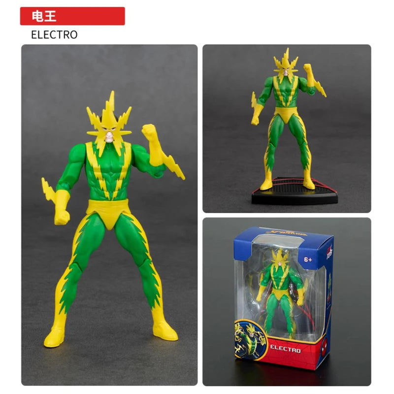 ZD Toy Spider-man BASE AGGREGATION GAMEPLAY ELECTRO GREEN GOBLIN Miles Morales Collection Infinity Saga Figure Toy