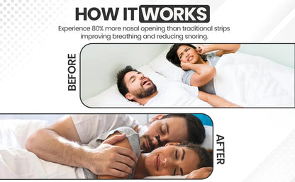 Nose Strips for Breathing, Oil & Sweat Proof Adhesive, Athletic Nasal Strips for Snoring & Sleeping
