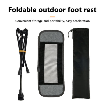 Camping Chair Foot Rest Ottoman Folding Attachable Leg Rest Recliner Lazy Retractable for Retractable Stool Hammock Beach Chair