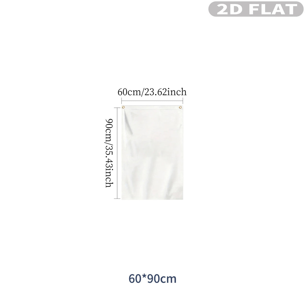 2D FLAT 1pc Custom Vertical Single-Sided Printing Flag, Flag with 2 Grommets, Suitable for Outdoor Garden Yard Outdoor Using