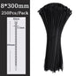 Self-locking plastic nylon tie Black 5x300mm cable tie fastening ring 8*500mm cable tie zip wraps strap nylon cable tie 5*300mm