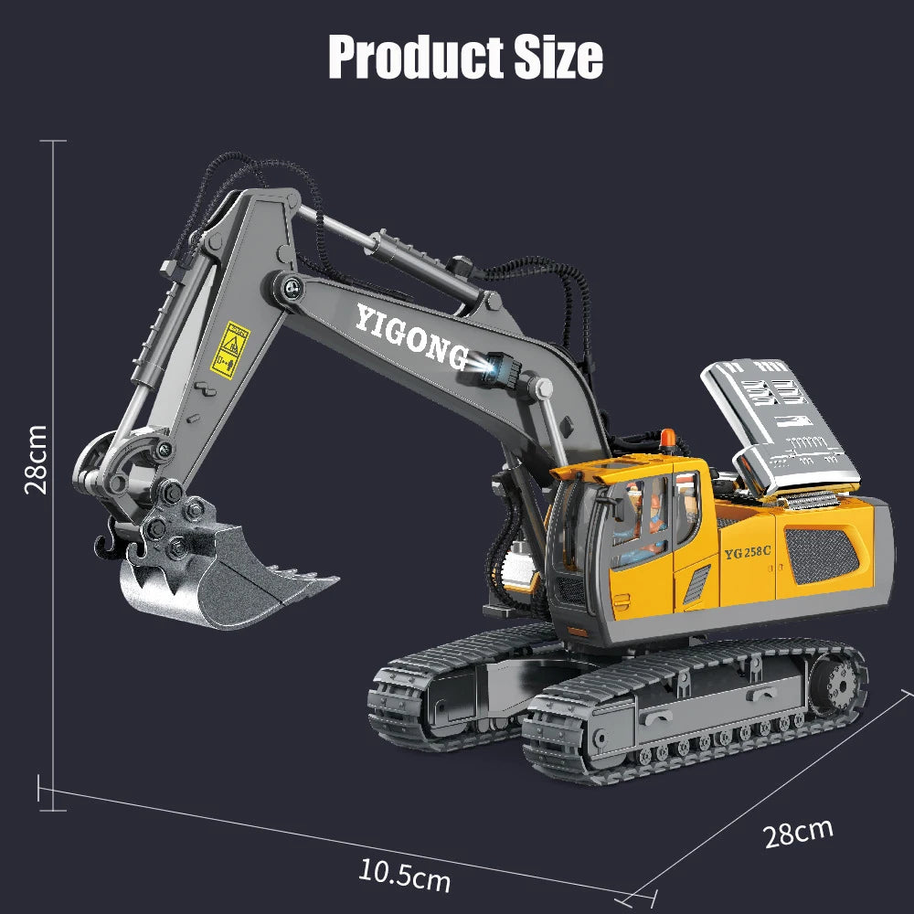 Children RC Car Toys Remote Control Car Toys For Boys Radio Control Excavator Dump Truck Bulldozer Electric Car Kids Toys Gift