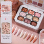 UR SUGAR 9 Colors Gradient Painting Gel Palette with 50pcs Mini Sponge Set French Ombre Gel Nail Polish for Pigmented Manicure