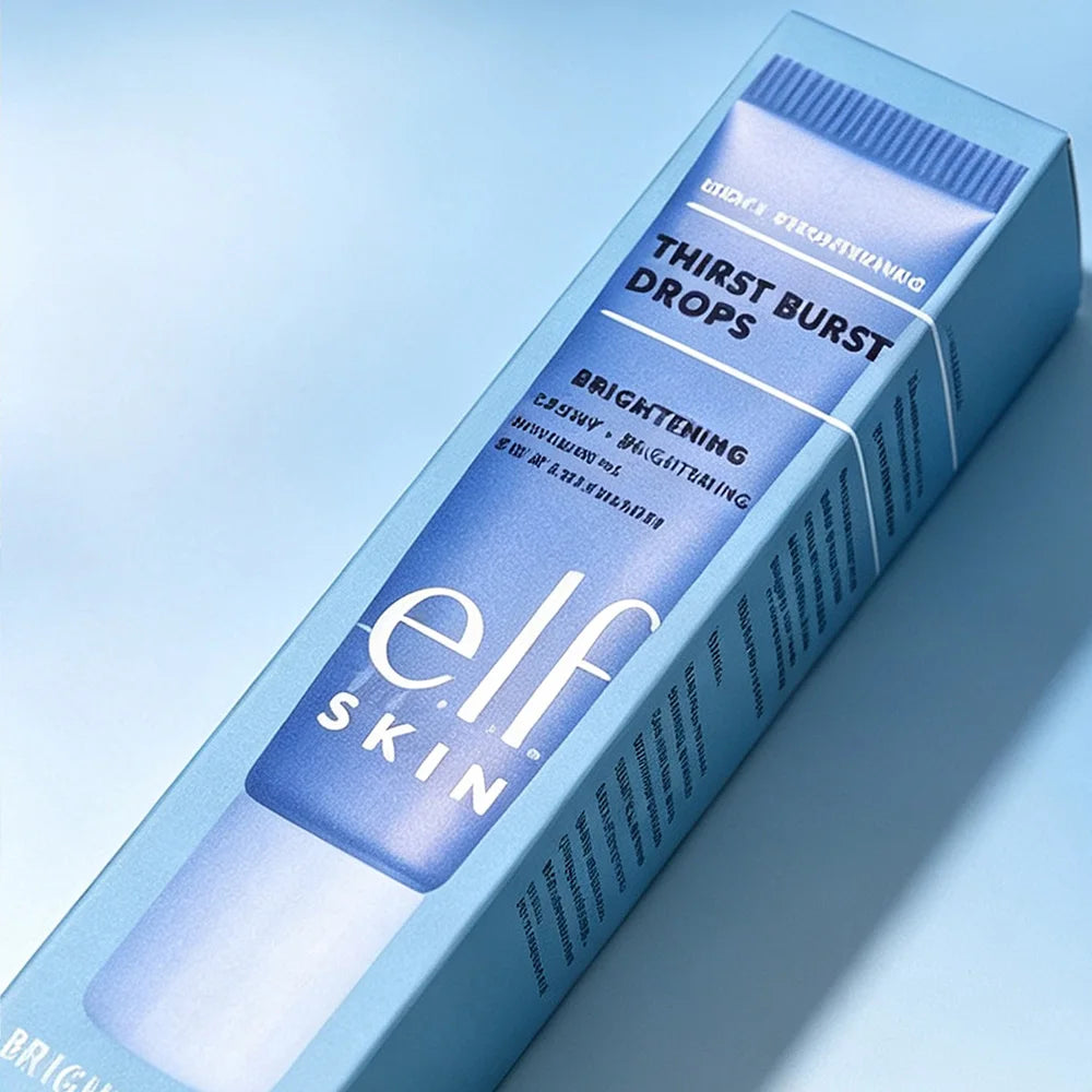 Elf Thirst Burst Drops, Brightening Moisture Gel Essence, Hydrating Pre-Makeup Primer, Nourishes Dry Skin for Smooth Base Makeup