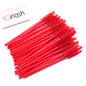 50 Pcs Shiny Crystal Eyelash Applicator Disposable Diamond Handle Nylon Two Colors Mascara Wands Spoolies Pink Brushes