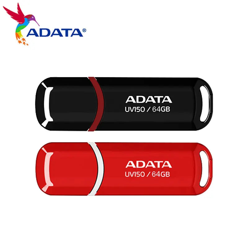 Original ADATA USB 3.2 Flash Drive UV150 32GB 64GB Pendrive Red Black Memory Stick High Quality U Disk for PC Smart TV
