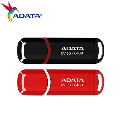 Original ADATA USB 3.2 Flash Drive UV150 32GB 64GB Pendrive Red Black Memory Stick High Quality U Disk for PC Smart TV