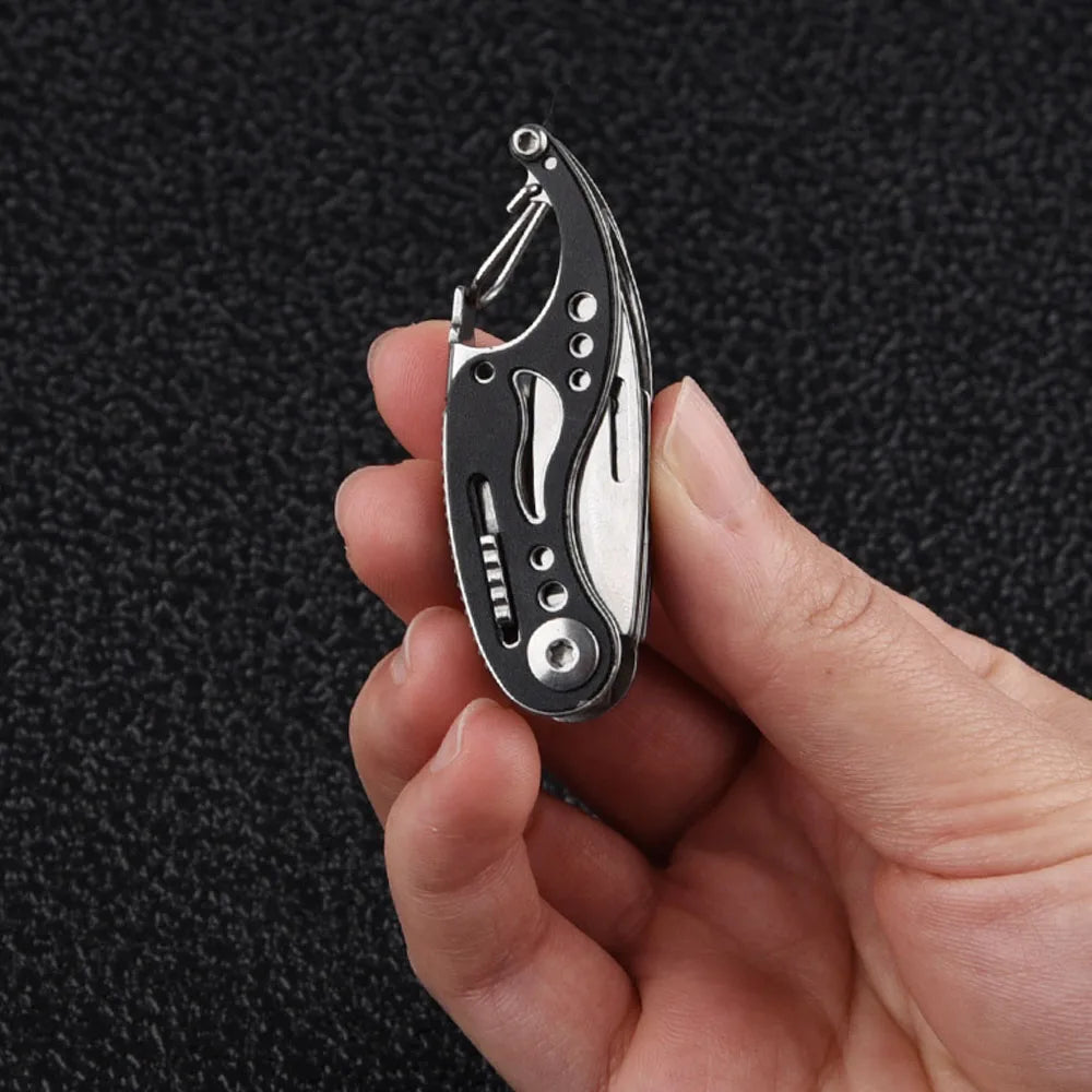3Cr13Mov Mini Folding Knife EDC Multitool Outdoor Survival Gadgets Cute Camping Keychain Swiss Pocket Knife Jackknife Box Cutter