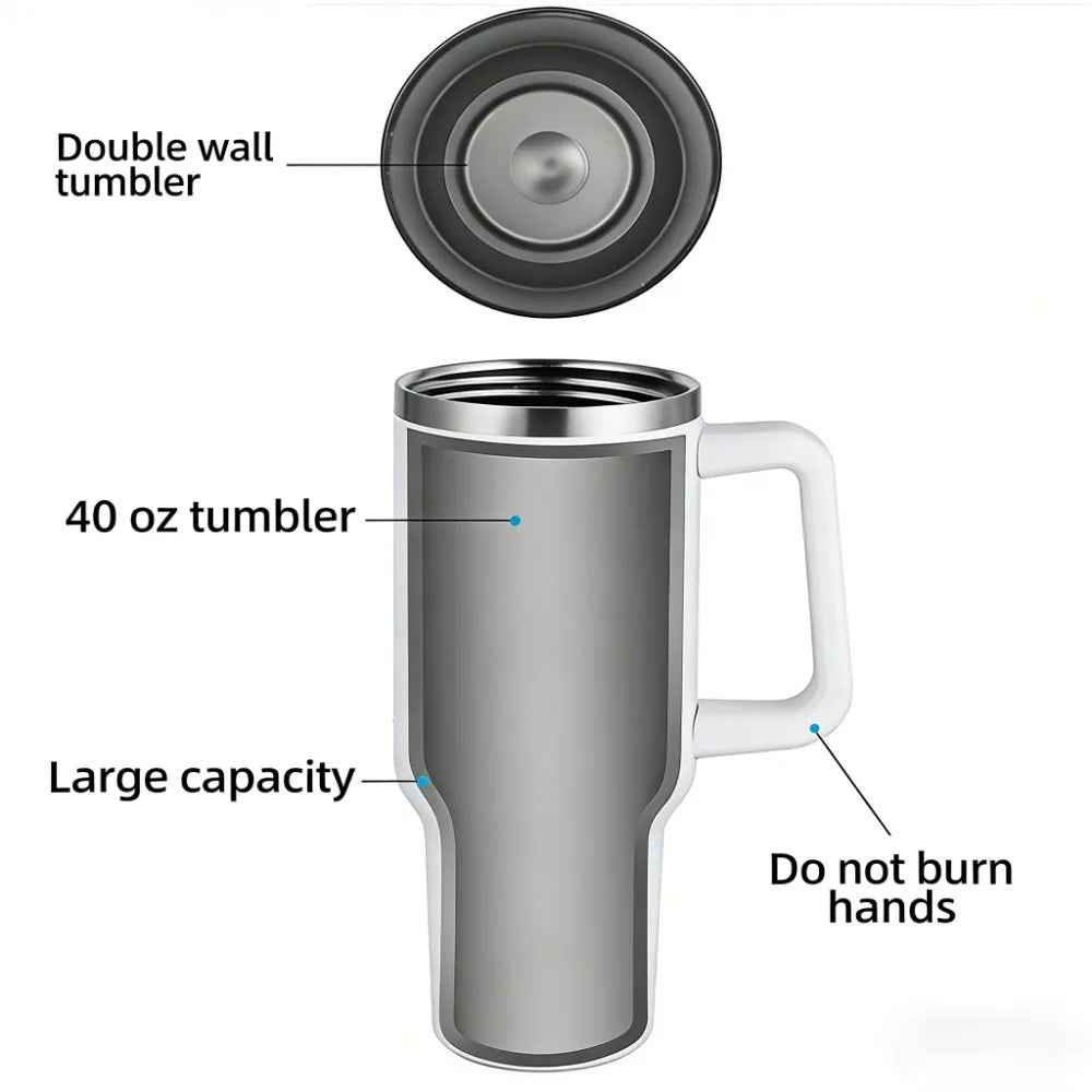 1000ML Large Capacity Stainless Steel Thermos Portable Vacuum Flask Insulated Tumbler With Handel Thermal Cup For Home Outdoor