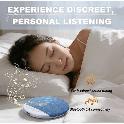 New Upgraded Wireless Under Pillow Speaker Decor Bluetooth Sleep Sound Machine with White Noise 30/60/90 Min Timer for Adult Kid