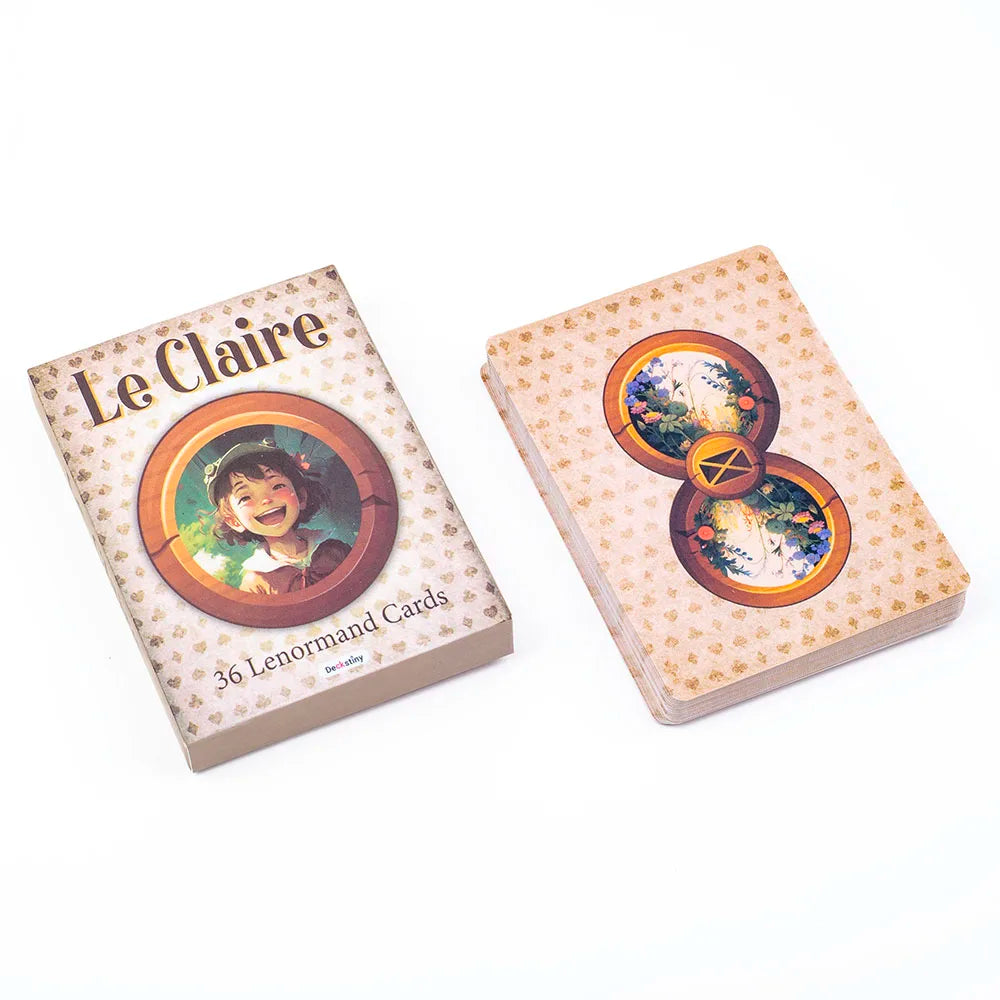 Hot Sales Le Claire 36 Lenormand Cards Fate Divination Tarot Cards FortuneTelling Card Games Party Board Playing Game 10.4*7.4CM