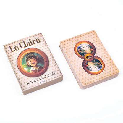 Hot Sales Le Claire 36 Lenormand Cards Fate Divination Tarot Cards FortuneTelling Card Games Party Board Playing Game 10.4*7.4CM