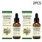 1-5pcs Natural Herbal Lymph Support Care Drops Lymphatic Drainage Oral Liquid Relieve Body Swelling Boost Energy