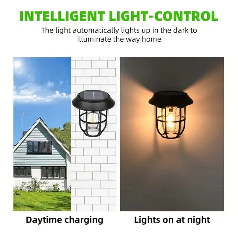 3IN1 Outdoor Solar Camping Wall Lamps Lawn Lamps Floor Lamp LED Induction Lamps Garden Landscape Lamps Decorative Tungsten Lamp