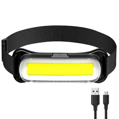 USB Rechargeable LED Headlamp Waterproof Head Lamp Adjustable Headband Head Light for Outdoor Camping Running Cycling Fishing