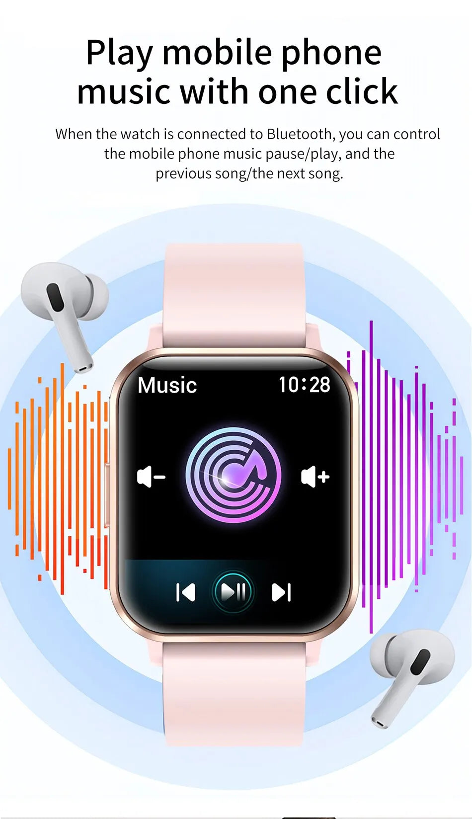 LIGE Women Smart Watch I68 Waterproof Bluetooth Call Watch for Women Smartwatch Ladies Sport Fitness Tracker Watches Men Watch