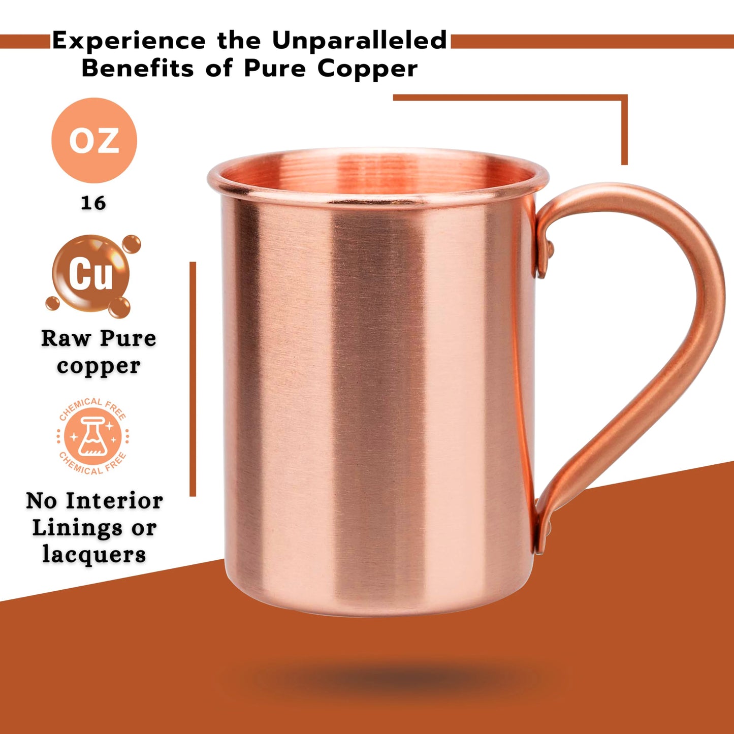 400ml Vintage Pure Copper Cup, Thickened Hammer Texture 100% Copper Breakfast Milk Coffee Mug, Handcrafted Tea Tumbler Drinkware