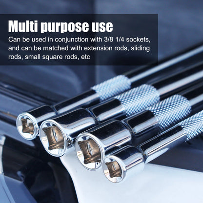 3/8 1/4 Socket Extension Rod Anti-fall Drive Ratchet Socket Extension Bar Hand Tool Long Shaft Improved Extender Adjustment Tool