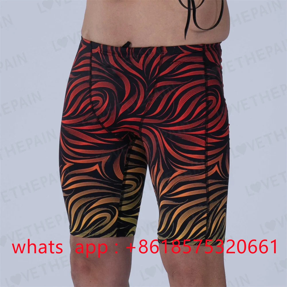 Zootekoi Mens Swimming Trunks Beach Surf Tights Shorts Endurance Athletic Training Quick Dry Jammer Diving Surfing Swimwear 2023
