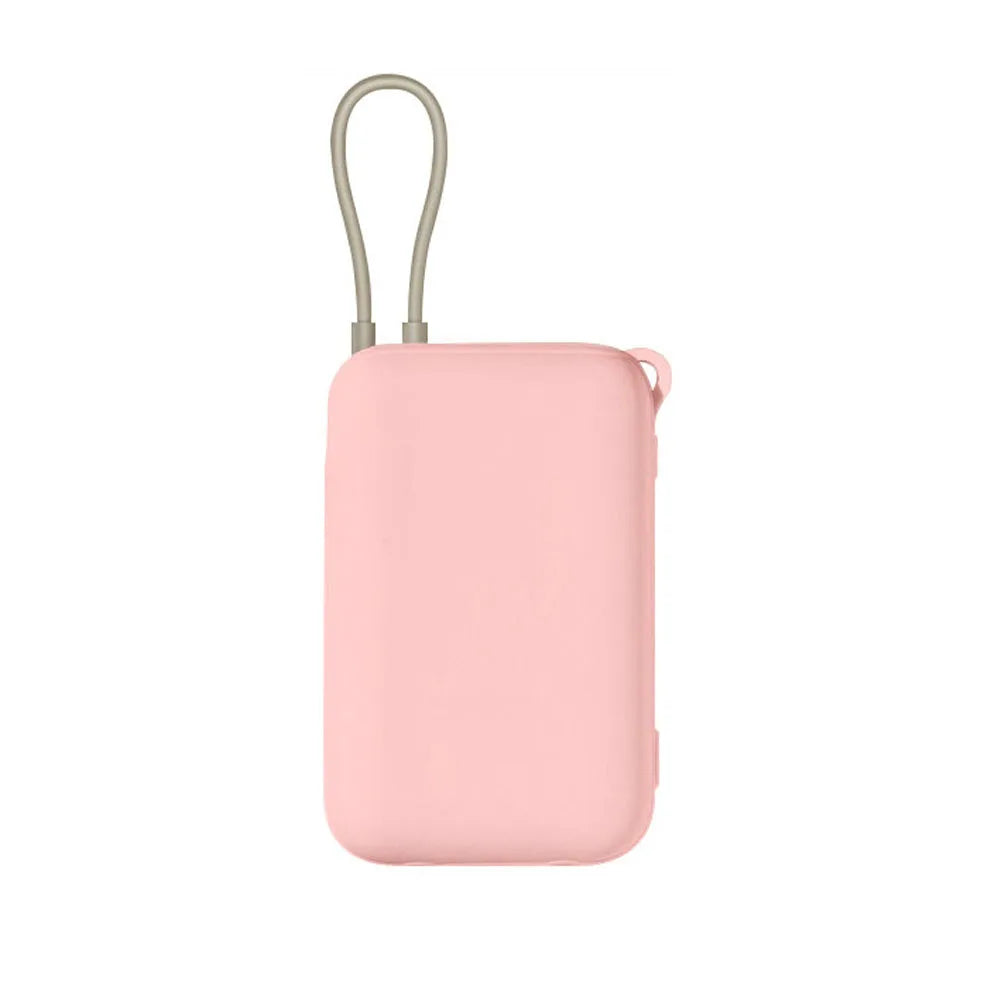 Shockproof Silicone Case for Xiaomi Built-in Cable Power Bank 10000mAh P15ZM Dustproof Protective Power Bank Case
