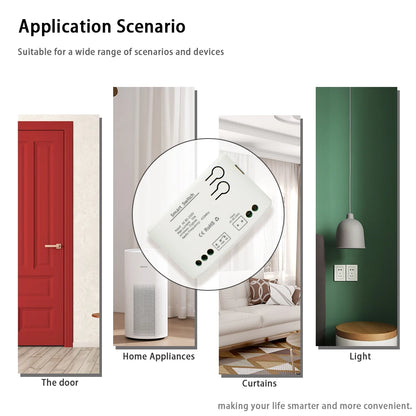 Zigbee 3.0 Tuya 1 Channe Smart Relay Module Smart Life Switch Controller 12V 24V 220V 230V Dry Contact NO NC COM Inching Timer