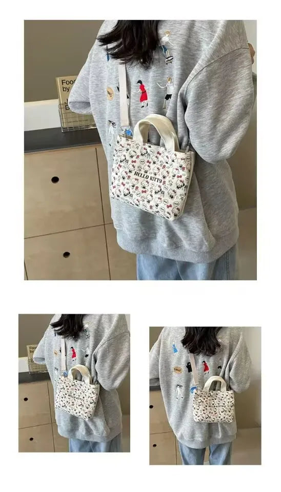 Sanrio Hello Kitty Single Shoulder Bag Fashion Handbag Casual Crossbody Bag